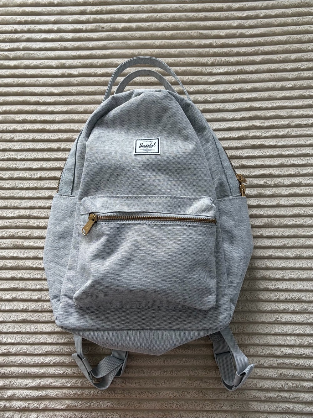 Herschel Light Grey Crosshatch Backpack